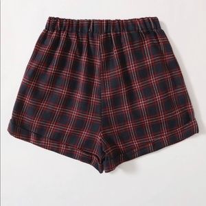 plaid dress shorts